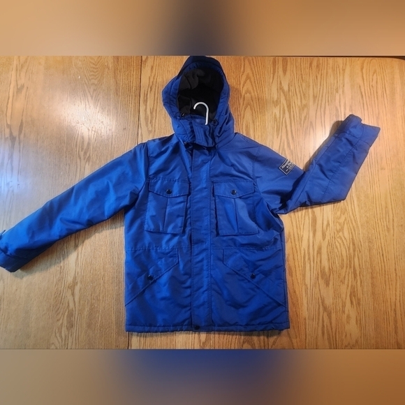 Abercrombie & Fitch Coat Jacket Mens Size Medium Blue Warm Winter - Picture 3 of 15